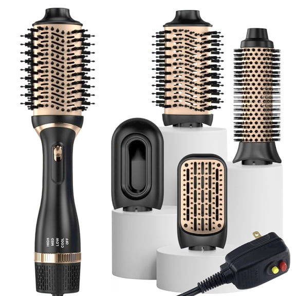 NICEBAY by SKIMI Hair Dryer Brush, Blow Dryer Brush, Curly, Dry, Oval Hot Air Brush with Air Curling Iron
