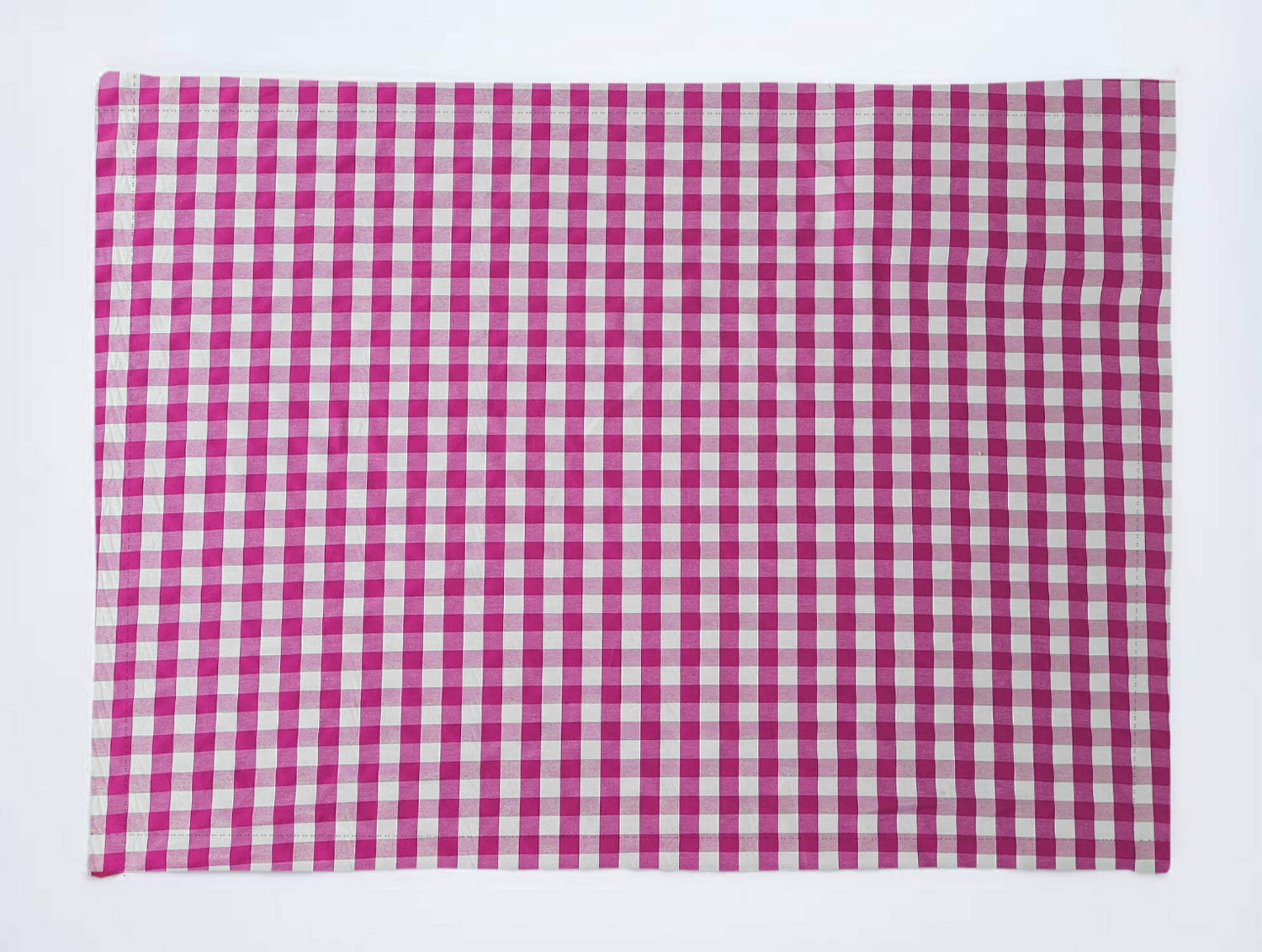 Very Small Gingham 1/8th Inch Checkered Cotton Dinner Table Placemats Holiday Home Decoration 13" x 19" (Pack of 4)