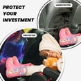 thumbnail image 4 of Fuzoiu Cosmic Cat Psychedelic Journey Print 2 Pack Kick Mat Back Seat Protector With 3 Storage Pockets, Universal Car Seat Back Organizer For Kids Pets, Waterproof Backseat Protector For Most Car, 4 of 8