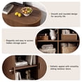 thumbnail image 7 of ROGALIS 48" Buffet Sideboard Cabinet with Storage, Modern Fluted Cabinet with Sliding Doors & Adjustable Shelf, Coffee Bar Accent Cabinet for Kitchen, Dining Room, Entryway, Walnut, 7 of 7