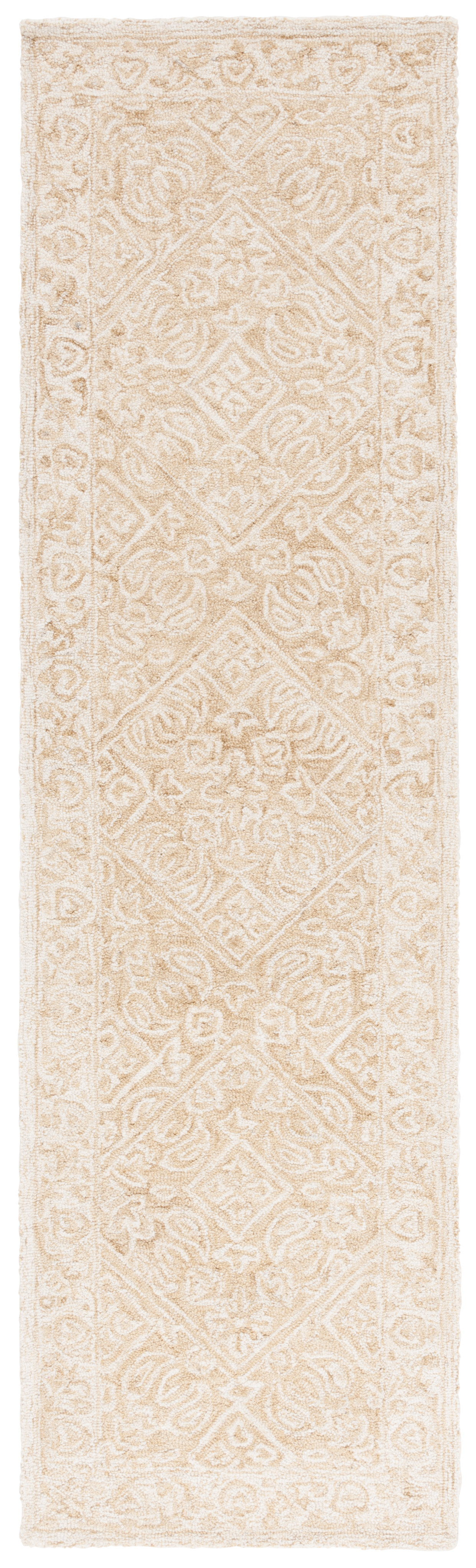 Safavieh Dip Dye Felicia Floral Runner Rug, Light Beige/Ivory, 2'3" x 8'
