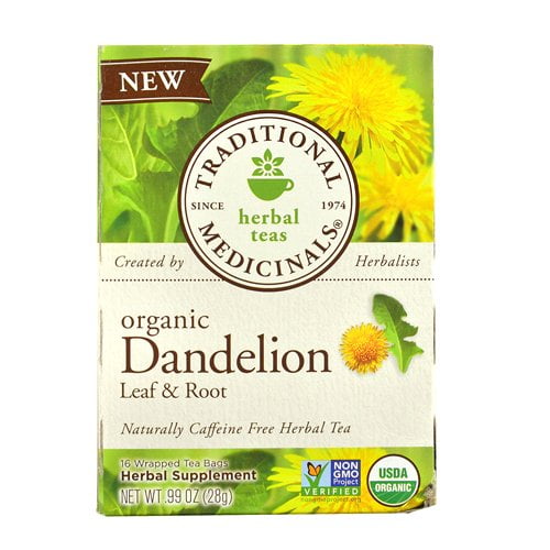 Traditional Medicinals Tea, Organic Dandelion Leaf and Root Tea, 16 Bags