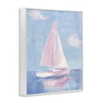 thumbnail image 3 of Stupell Industries Muted Pink Sailboat Transportation Painting White Framed Art Print Wall Art, 24 x 30, 3 of 8