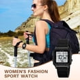 thumbnail image 4 of SKMEI Watches for Women Outdoor Sport Digital Watch Waterproof Chronograph Womens Wristwatch with Alarm/Back Light/Dual Time, 4 of 10