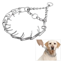 BESTSKY Adjustable Alloy Prong Large Dog Pet Training Stimulate Chain Choke Collar