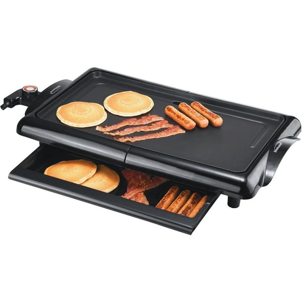 Brentwood TS840 1400Watt NonStick Electric Griddle with Drip Pan, 10