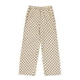 thumbnail image 3 of Le Petit Lucas DuTertre Girl's Polka Dots PJ Set, Beige, 6, 3 of 3