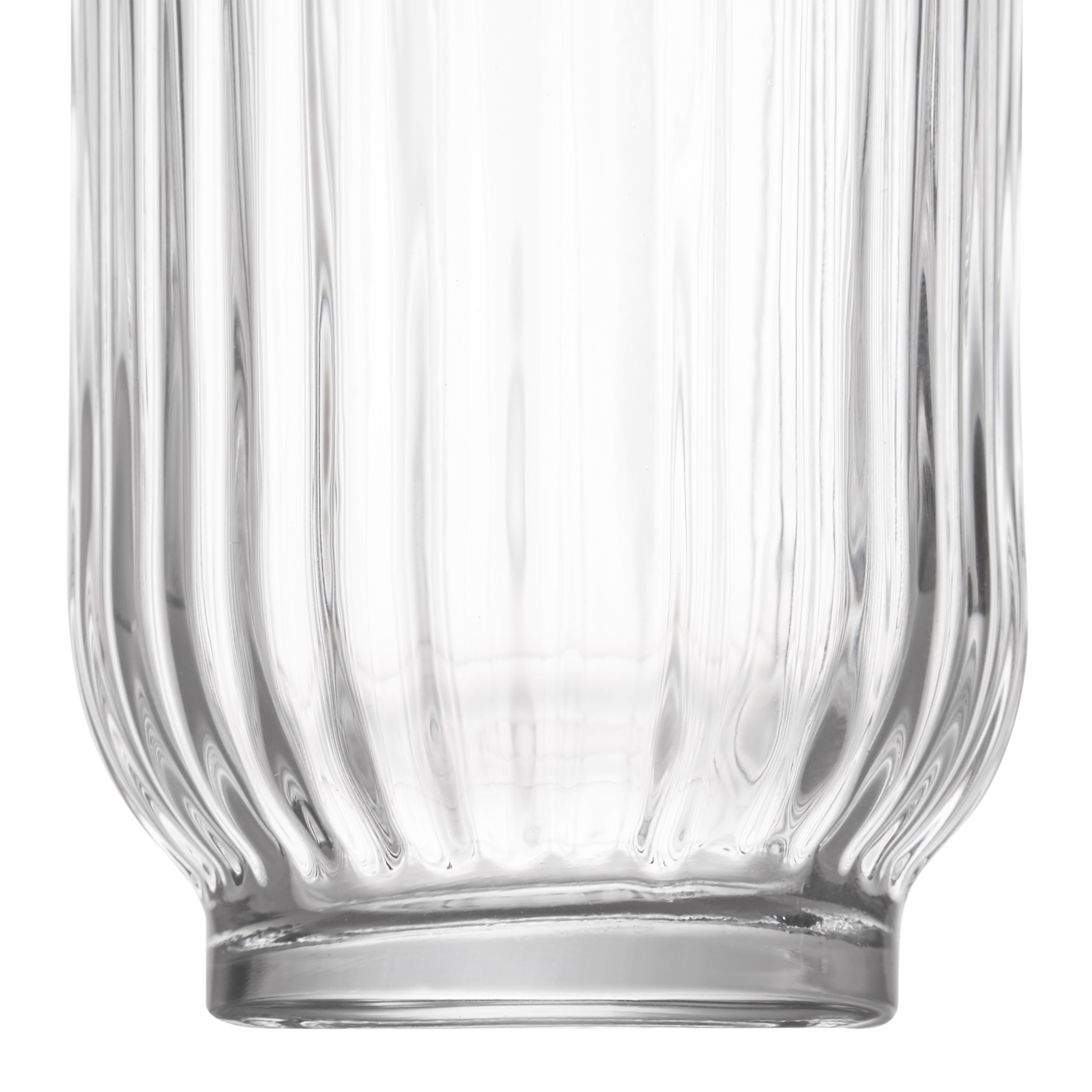 Better Homes & Gardens 12 Ounce Clear Fluted Tumbler Glass 