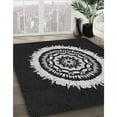 thumbnail image 2 of Ahgly Company Indoor Square Patterned Night Black Area Rugs, 8' Square, 2 of 6