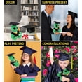 thumbnail image 3 of DolliBu Green Alien Graduation Plush Toy - Super Soft Graduation Stuffed Animal Dress Up with Gown and Cap with Tassel Outfit - Cute Congratulatory Graduation Gift - 6 Inches, 3 of 6