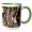 Green/White, variant on , Papua New Guinea, Dobu Island. Seashell and Bead Artifacts., 15oz Two-tone Yellow Mug
