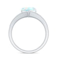 thumbnail image 3 of Rosec Jewels Ethiopian Opal Heart Engagement Ring with Diamond - 8 mm - Split Shank Ring - AAA Quality - With Jewelry Box, 925 Sterling Silver, US 11.50, 3 of 10