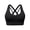 Black A, variant on Seamless Wireless Racerback Sports Bra for Women Solid Color Quick Dry High Support Yoga Running Workout Activewear Comfort
