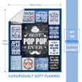 thumbnail image 4 of Pop Pop Gifts, Pop Pop Gifts from Grandkids, Best Pop Pop Blanket Gifts, Pop pop Gifts from Grandkids, Papa Birthday Gifts, Papa Gifts for Grandpa, Papa Gifts for Christmas Throw Blanket 50"x60", 4 of 6
