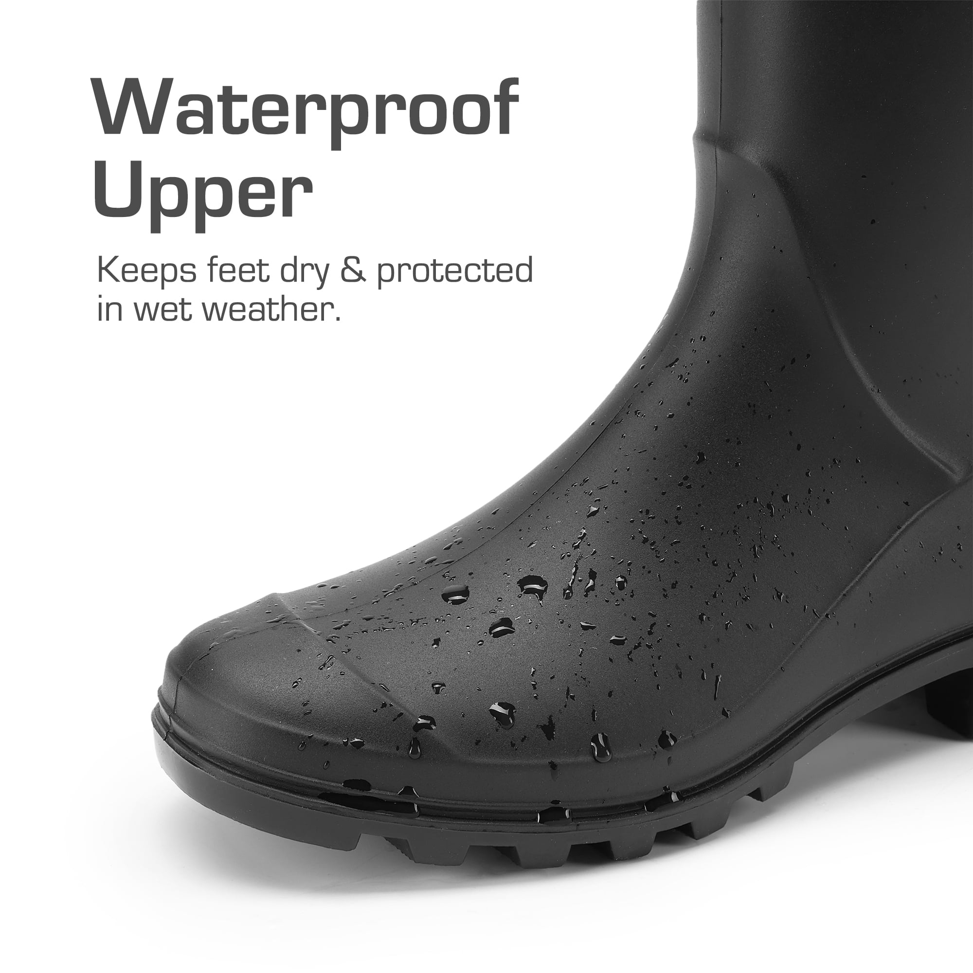 DREAM PAIRS Wellington Boots Women and Men Waterproof Rain Boots Slip-Resistant Wellies with Soft Lining for Outdoor, Gardening & Wet Weather