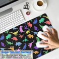 thumbnail image 4 of Long Mouse Pads for Desk,Colorful Cartoon Dinosaurs RainbowColors Desk Mats on Top Of Desks, Desk Mouse Pad Extra Large with 3mm Non-Slip Base and Stitched Edge for Gaming,Work,Home 31.5"x11.8", 4 of 5
