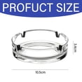 thumbnail image 3 of Glass Ashtrays for Cigarettes, Portable Decorative Modern Ashtray, 3 of 6