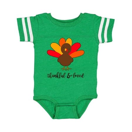 

Inktastic Thankful and Loved-cute turkey Gift Baby Boy or Baby Girl Bodysuit