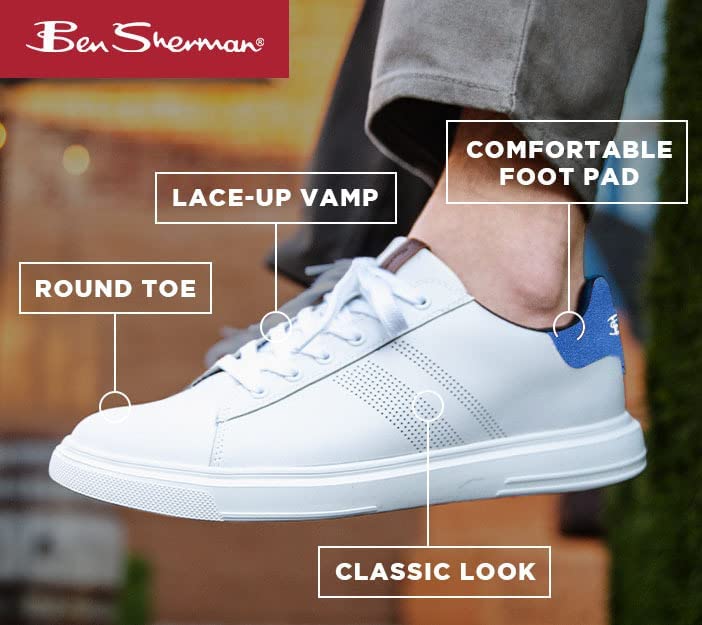 Ben Sherman Hardie Dress Tennis Shoes For Men - Men's Fashion Sneakers - Lightweight Casual Shoes, Classic Look With Comfortable Foot Pad for Everyday Shoe - image 3 of 6