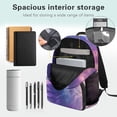 thumbnail image 5 of Pzuqiu Galaxy Cat Personalized Kids Backpack with Adjustable Shoulder Strap 17 Inch Custom School Bag Backpack with Name Unique Customized Bookbag for Teenagers Girls Age 8-14, 5 of 7