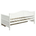 thumbnail image 6 of Twin Size Wooden Daybed with 2 Drawers, Modern Sofa Bed, for Bedroom, Living Room, No Box Spring Needed, White, 6 of 9