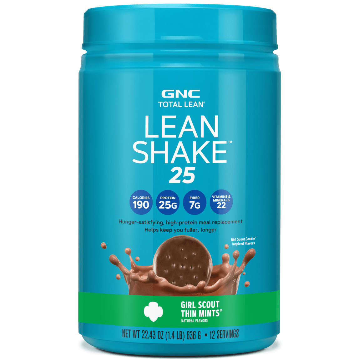 Total Lean® Lean Shake™ 25 Protein Meal Replacement Powder, Girl Scouts Thin Mints®, 1.38 lbs, 12 SRV