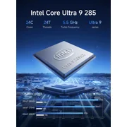 MINISFORUM MS-02 Ultra Workstation Core Ultra 9 285HX(24C/24T) Barebone Mini PC, HDMI|USB4|2xUSB4 V2 Output, 4x DDR5 SO-DIMM Slot, 4x SSD Slot, 2x25G SFP+, 1x10G RJ45, 1x2.5G RJ45 Port, WiFi7/BT5.4 P