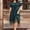 Green, variant on Plus Size Dresses for Curvy Dress Women Shift Tshirt Dress Elegant Petticoat Short Sleeve Mid-Length Crew Neck Black Casual Summer Dresses for Women XL