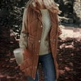 thumbnail image 5 of Nfurl Long Puffer Vests for Women Fashion Solid Color Zip Up Quilted Vests Casual Outerwear Loose Fit Padded Coats Ladies Winter Coats Brown M, 5 of 9
