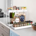 thumbnail image 4 of Carrito de almacenamiento SIMPLE HOUSEWARE de 3 niveles, delgado y estrecho, blanco, 4 of 9
