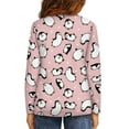 thumbnail image 3 of Jiueut Pink Penguins T Shirts for Kids Girls Long Sleeve Shirts Pullover Jumper Size 15-16 T Casual Wear Lightweight Autumn Tops for Teen Girls Trendy Sweatshirts Clothes, 3 of 7