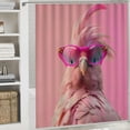 thumbnail image 6 of Orinice Fashionable Bird Bathroom Decor Set Colorful Luxurious Graphic Print Polyester Fabric Shower Curtain Set with Hooks 36x72, 6 of 7