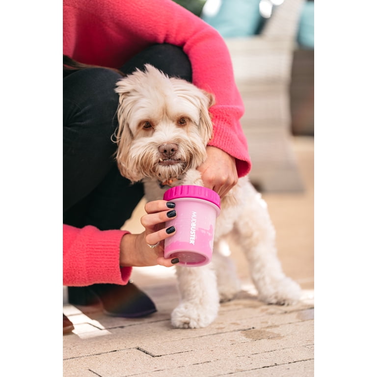 Dexas MudBuster Portable Dog Paw Washer, Petite, Fuchsia photo 4