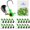 Yellowgreen, variant on 15/20/30Pcs Underspin Jig Heads with Spinner Fishing Jig Heads Hooks Set Crappie Jigs Fishing Jig Hooks Assortment Saltwater Freshwater Bass Crappie Trout Glow in The Dark…