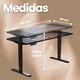 thumbnail image 5 of Escritorio Elevable de Altura Ajustable 140 × 61 cm para Oficina en Casa, Mesa de Trabajo Ergonómica con Estructura Metálica | ORZEL, 5 of 9