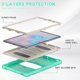 thumbnail image 3 of Case de tabletas para Samsung Galaxy Tab S6 10.5 "2019, caja protectora a prueba de choque de servicio pesado con Kickstand Ikkle  Tab S6 10.5" 2019, 3 of 10