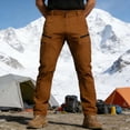 thumbnail image 2 of hotojiny Men Hiking Cargo Pants Comfort Fit Straight Leg Travel Work Pants Fashion Stretch Training Athletic Trousers Streetwear, 2 of 6