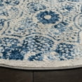 thumbnail image 3 of SAFAVIEH Martha Stewart Brentwood Nazca Floral Area Rug, Cream/Blue, 8' x 8' Round, 3 of 7