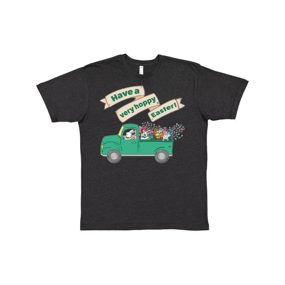 Inktastic Have a Very Hoppy Easter Green Bunny Truck T-Shirt