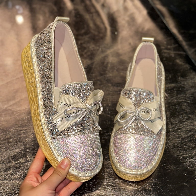 Women Floral Pattern Rhinestone Decor Slip On Running Shoes, Sporty Outdoor Sneakers | SHEIN A