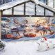 thumbnail image 4 of Tela De Fondo Navideña Trineo Navideño De Fondo Iluminación Clásica Decoración Para Fiestas Navideñas Pancarta Para Exteriores Feliz Navidad Decoración Navideña, 4 of 7
