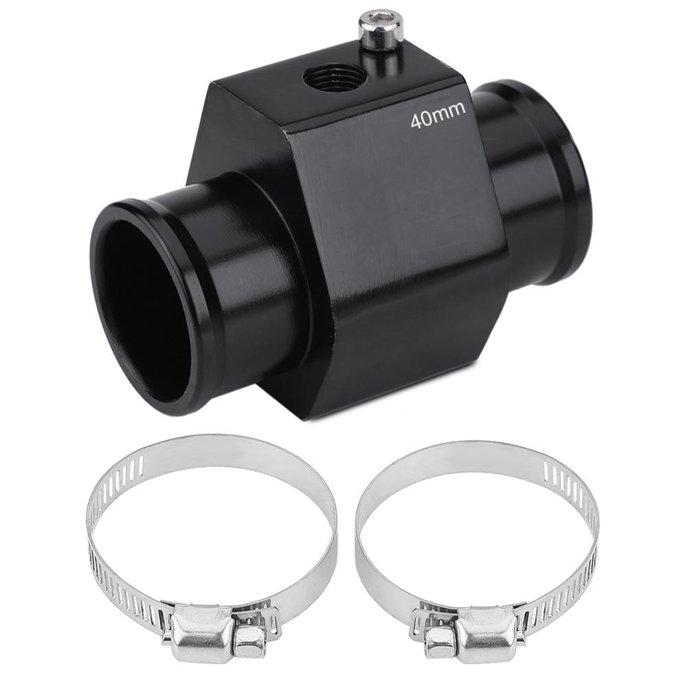 Brrnoo Temperature Gauge Adapter,Car Water Temp Temperature Joint Pipe Hose Sensor Gauge Adapter