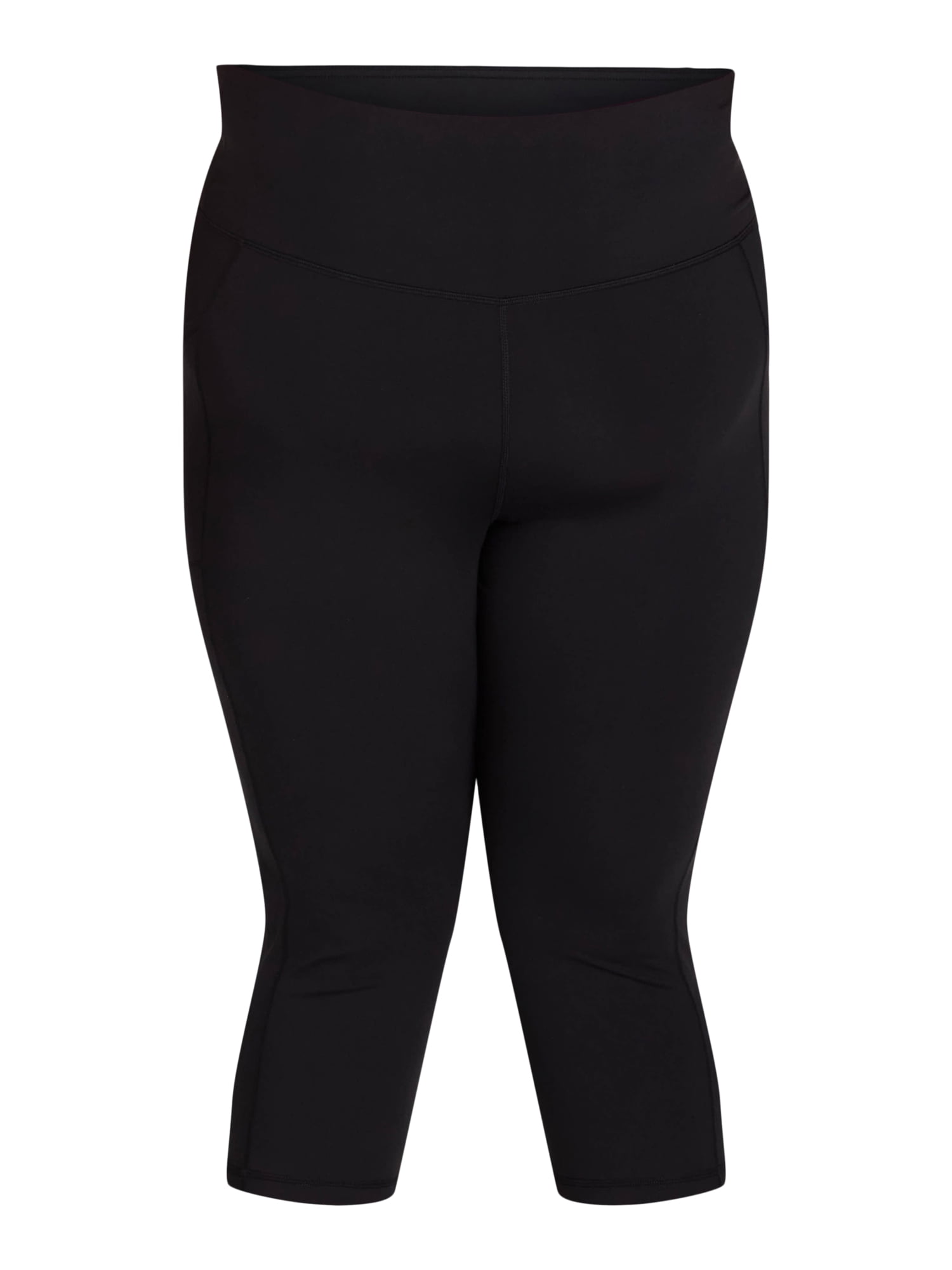 Reebok Women's and Women's Plus Highrise Everyday Capri Legging with 20" Inseam and Side Pockets