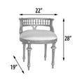 thumbnail image 6 of Platine Cream Vanity Chair, 6 of 9