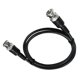 thumbnail image 5 of 1 Metro De Cobre Sonda De Cable De Alambre Potencia De La Señal Conector BNC Dobles Tuerca Tapón Sunnimix Conector BNC cable, 5 of 5