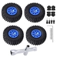thumbnail image 1 of maskred 4x 1.0 Pneus de Roue CNC pour Pièces de Crawler RC Axial SCX24 90081 AXI00002 1/24 Bleu Type 2, 1 of 1