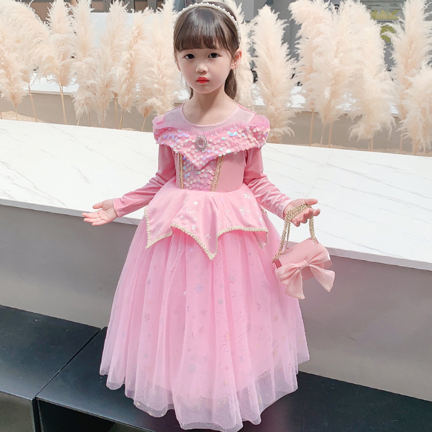 Kawell Girls Sleeping Beauty Aurora Costume Princess Costume Halloween Party Dress Up Cosplay