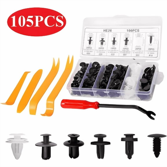 For Kia Hyundai Set Bumper Fender Liner Push Type Retainer Clips Fastener 100x