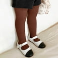 thumbnail image 2 of QQAMB Girl Cable Knit Leggings Stocking Tights Footed Pants Toddler Kids Cotton Warm Pantyhose, 2 of 6