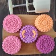 thumbnail image 2 of ESTONE Plastic Mooncake Mold 125g Flower Stamp Cookie Cutter Mould DIY Baking Accessory, 2 of 11